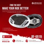 BlackFord BF-6919 Car Speaker Pair - 1100 Watts 4-Way Full Mount Speaker