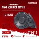 Mehran Speakers GT5-S12 - 12-Inch Car Audio Subwoofer - 1200W Peak Power