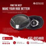 Mehran Speaker KFC-6934KR - 3-Way 1300 Watts Car Speakers