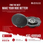 Mehran Speaker KFC-6995-KR - 6x9 Inches 5-Way Flush Mounted Speaker - 1200W