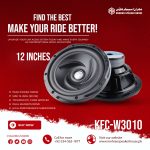 Mehran Speaker KFC-W3010 Subwoofer - 12-Inch - 1000W Peak Power