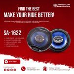 Seavey Audio SA-1622 Car Speakers - Black (Pair)