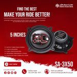 Seavey Audio SA-3X50 5" 3-Way Speaker - 500W Peak Power - 4 Ohms