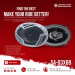 Seavey Audio SA-D3X69 Triaxial 6x9" Car Speaker - 1300W