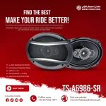 TS-A6986-SR 4-Way Car Speaker - 1100W Max Power for Exceptional Sound