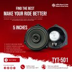 Mehran Speaker House TYT-501 - 35W RMS - 50W Peak Power - 4 Ohms - 5-Inch Speaker Pair