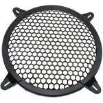Woofer Speaker Grill Protector Cover 12 Inch Car Subwoofer Speaker Cover Mesh Round Waffle Guard Protector Grille(Black) - Image 4