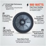 10 " inches subwoofer Car Audio Speaker Woofer - 900 WATTS Stage - GT-1010 - Image 3