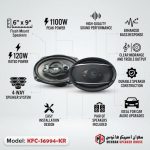 4-Way Speakers - 1100W peak power - 120W rated power - KFC-S6994-KR - Image 3