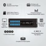 Seavey Audio Car tape with Bluetooth /FM/USB/TF Player with Large LCD, Multiple Functions, and Powerful 4x60W Output - SA-1000 - Image 3
