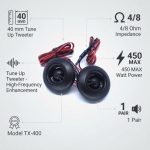 Best tweeter for Car High-Power Component Dome Tweeter - TX-400 - Image 3