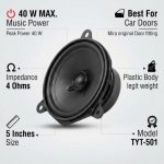 Car door speaker Specially Desing For Daihatsu Mira - TYT-501 - 5inches - Image 3